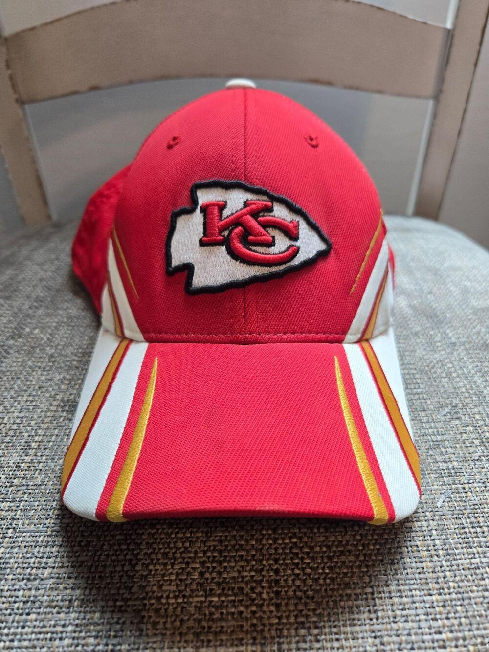 Kansas City Chiefs Hat One Size Reebok Red NFL Football Authentic Sideline